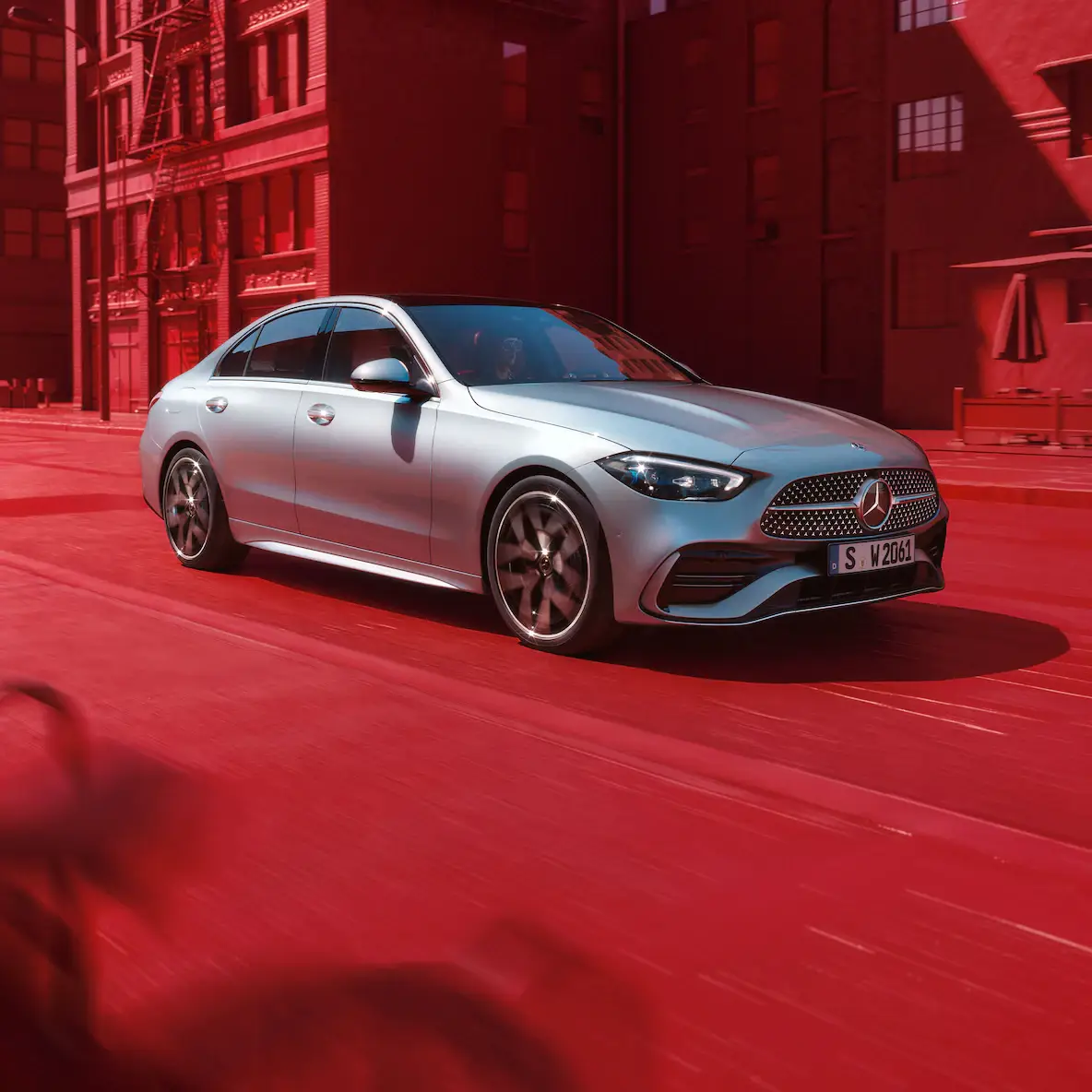Combination of a sporty exterior and futuristic interior