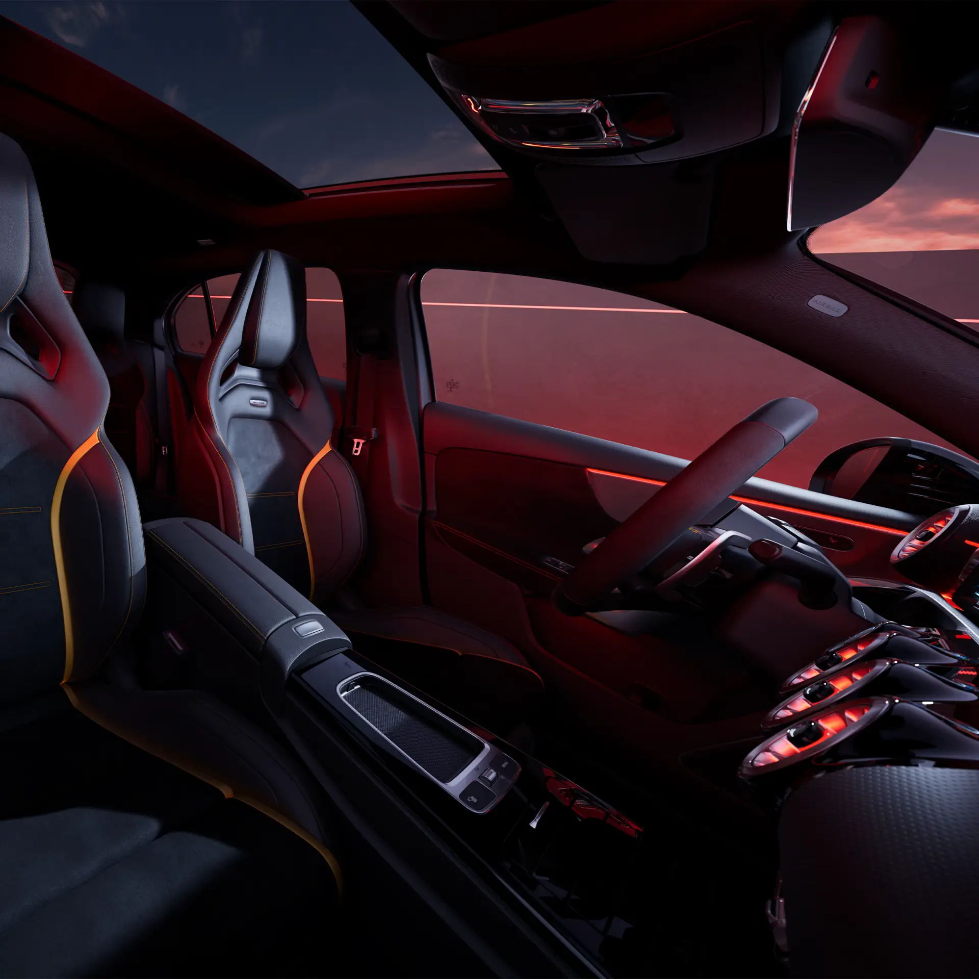AMG Performance seats and steering wheel
