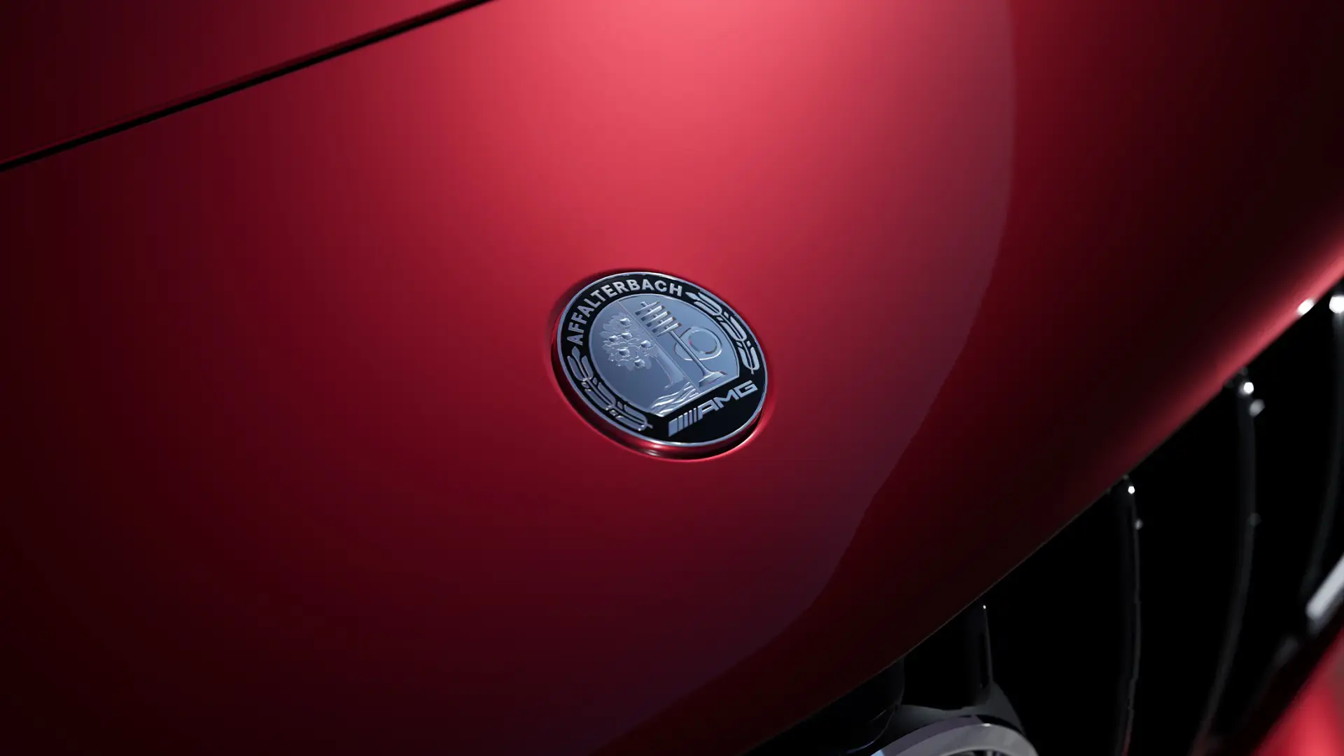 Radiator grille with Mercedes-Benz pattern and bonnet with powerdomes