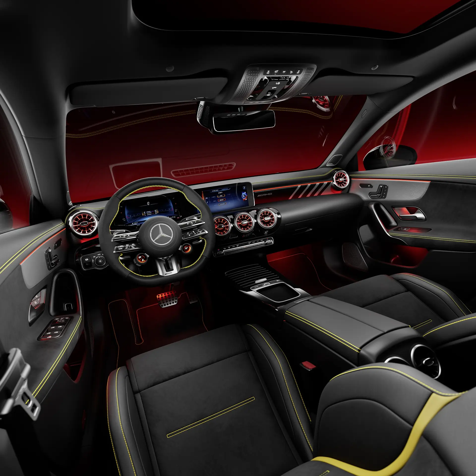 AMG Performance seats and steering wheel