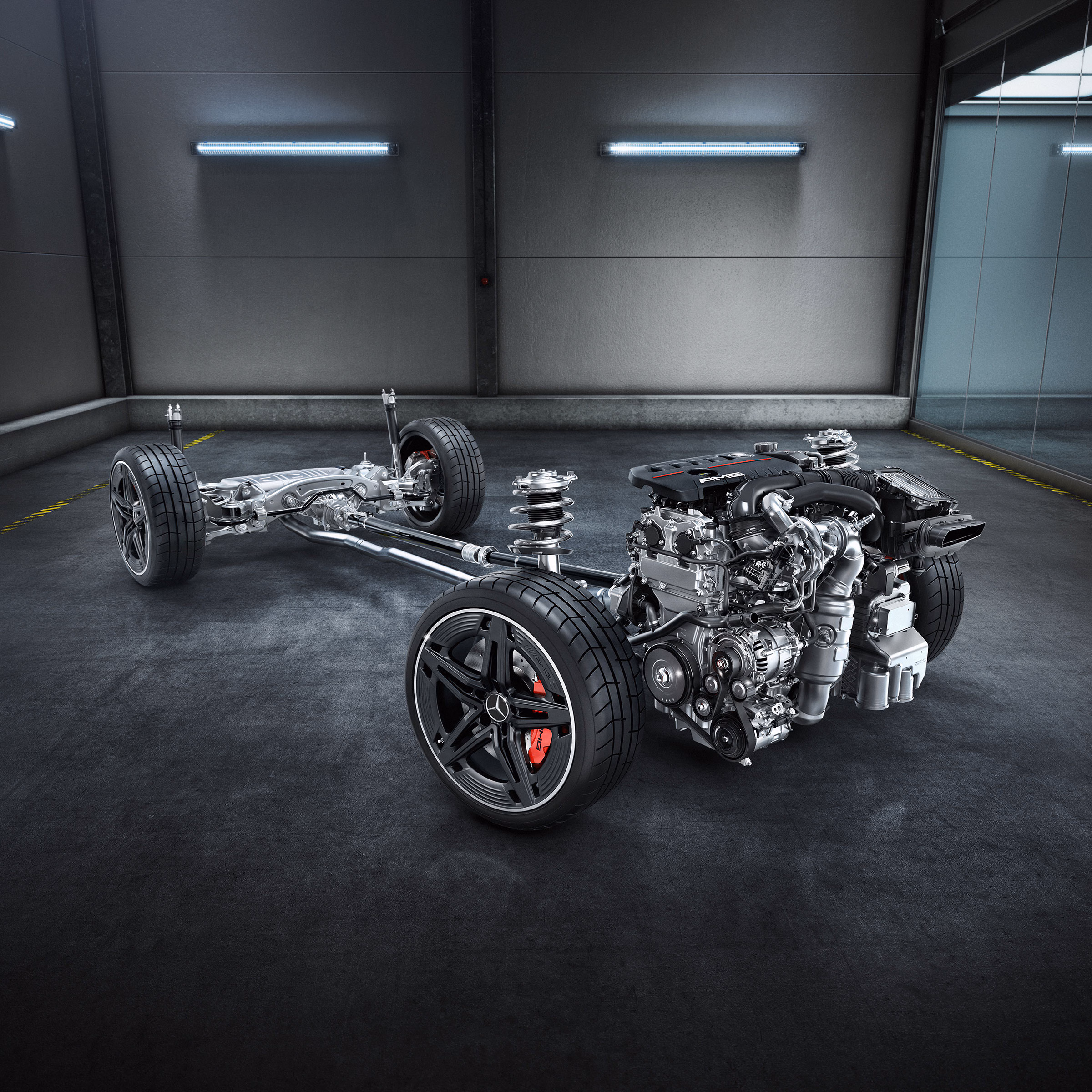 AMG-specific drivetrain